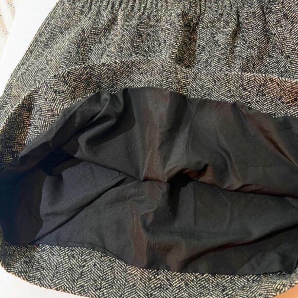 J. CREW FACTORY Wool Blend Herringbone Elastic Waist Sidewalk Skirt Size 2 - Picture 8 of 15
